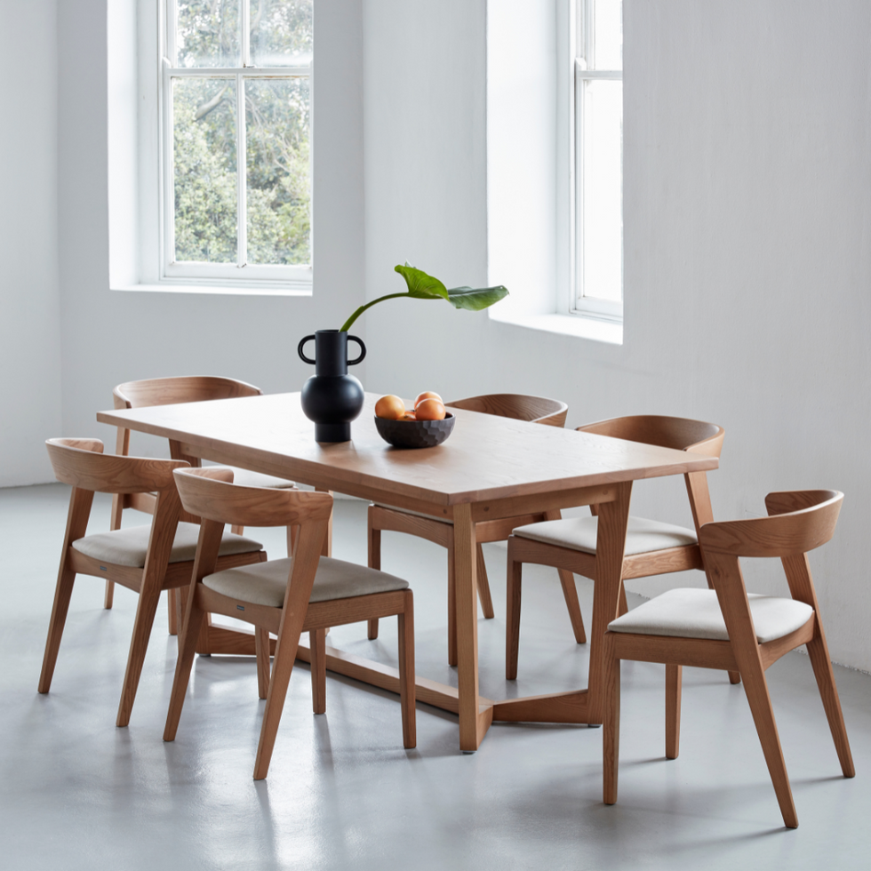 Dining Furniture, Woodbender, Custom furniture, dining chair, dining table, full view